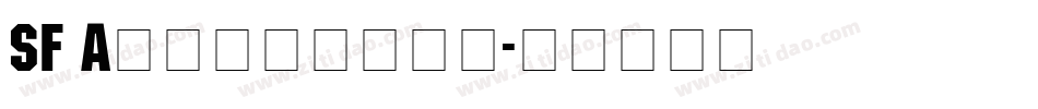 SF Automaton字体转换